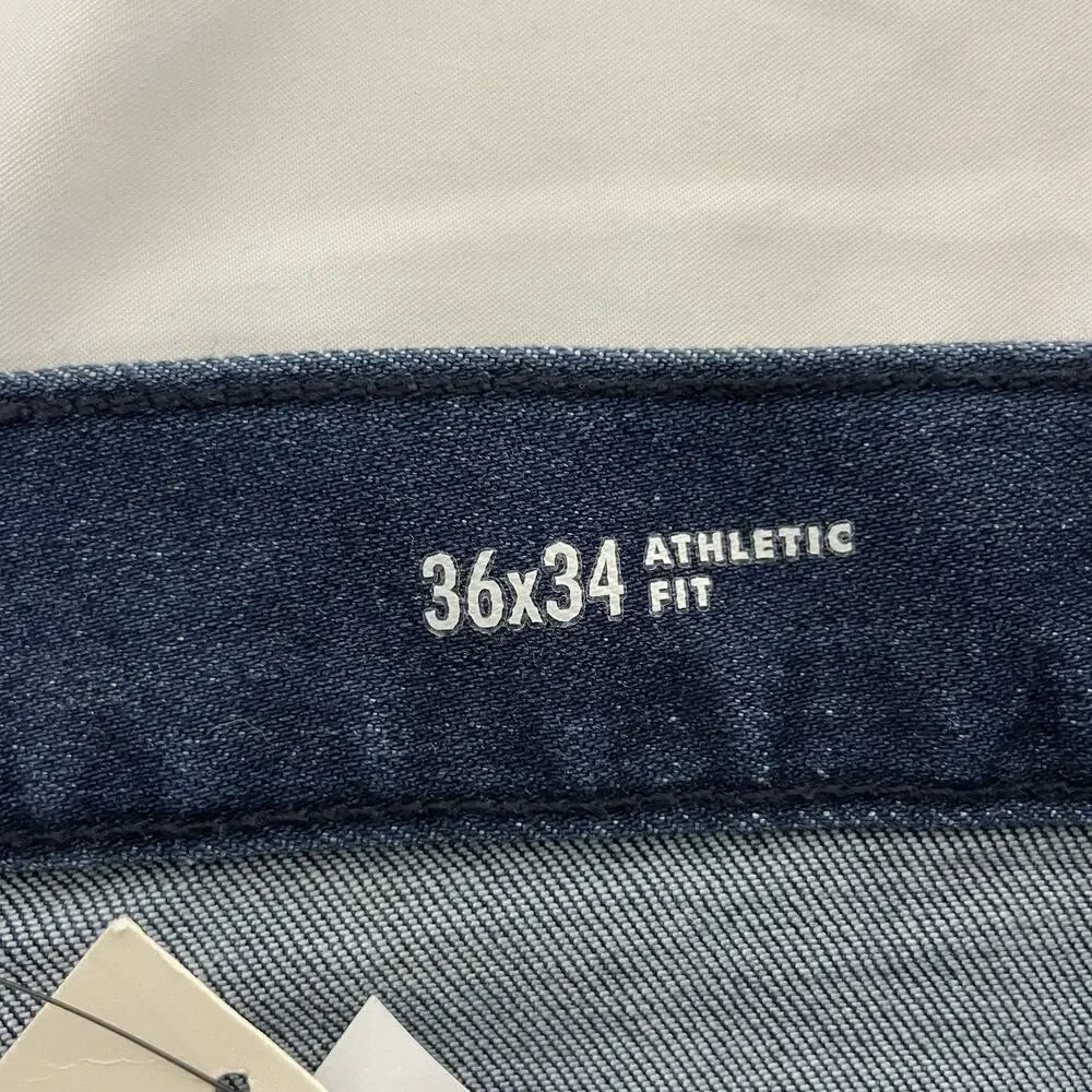 Banana Republic Men's Travel Athletic Tapered Fit Jeans size 36x34 Stretch NWT